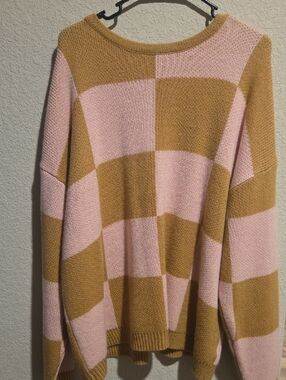 Chic Soul Checkered Sweater Size 2X